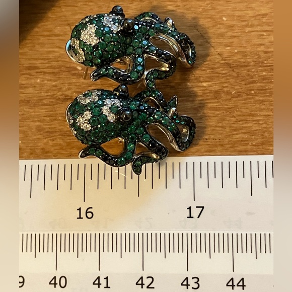 Stunning Octopus silver earrings - Picture 5 of 6